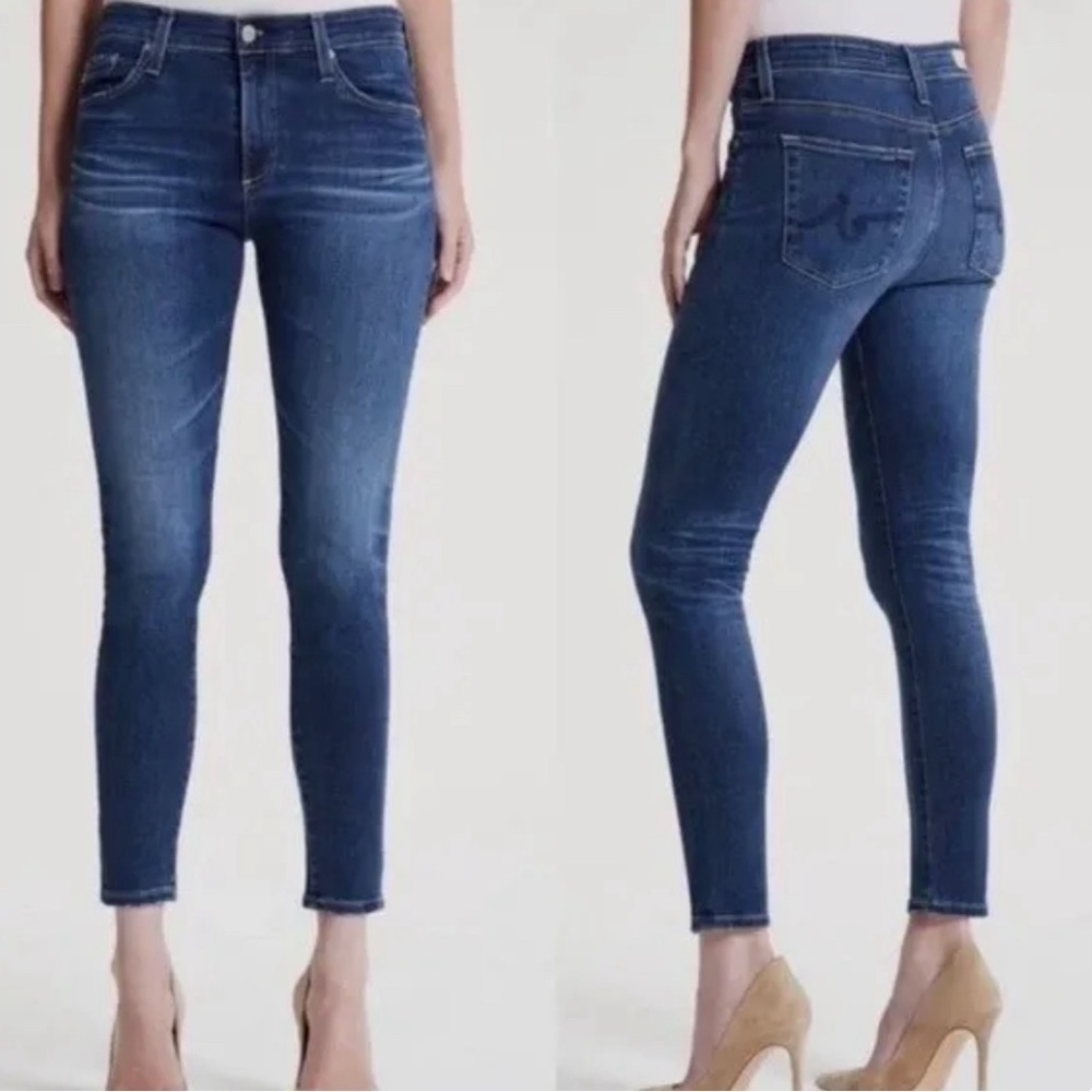 AG-ED Denim Adriano Goldschmied Farrah‎ High Rise Skinny 7 Years Astro Azure 26